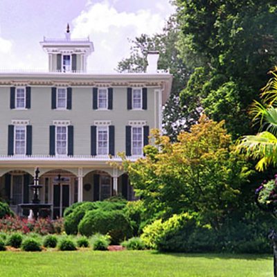 The front of a large plantation
